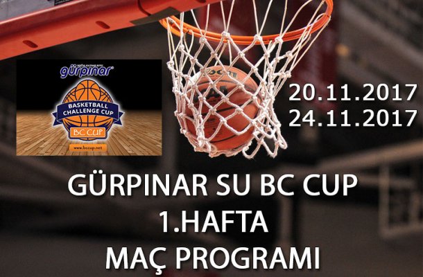 GÜRPINAR SU BC CUP 2018 1. HAFTA MAÇ PROGRAMI