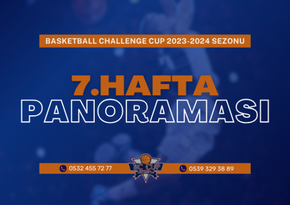 BC CUP 2023-2024 SEZONU 7. HAFTA PANORAMASI