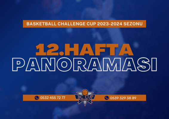 BC CUP 2023-2024 SEZONU 12. HAFTA PANORAMASI