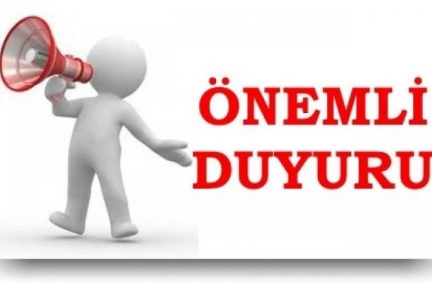 ÖNEMLİ DUYURU !!!